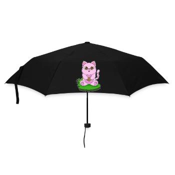 Chat Cookie - Parapluie standard - noir - Devant