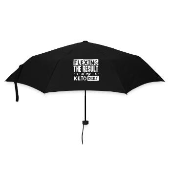 Keto diet, carbohydrate-free diet, keto - Umbrella (small) - black - Front