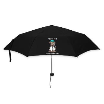 Tier Tierarzt Tiermedizin Geschenk - Regenschirm (klein) - Schwarz - Vorne