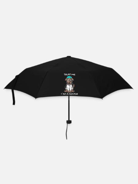 Tier Tierarzt Tiermedizin Geschenk - Regenschirm (klein) - Schwarz