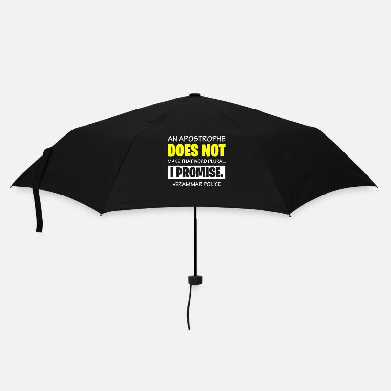 Grammatikpolizei - Englischlehrer - Regenschirm (klein) - Schwarz