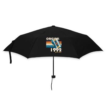 31e anniversaire cassette février Né en 1992 - Parapluie standard - noir - Devant