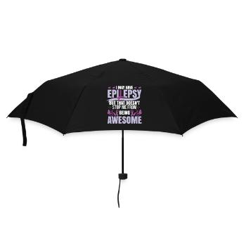 Ich kann Epilepsie haben - Regenschirm (klein) - Schwarz - Vorne