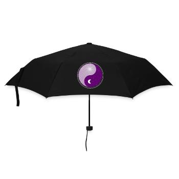 Yin Yang - Day Night - Graphics - Sun - Moon - Umbrella (small) - black - Front