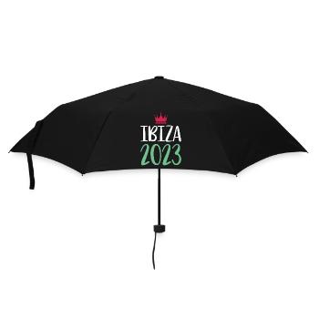 Ibiza 2023 - Regenschirm (klein) - Schwarz - Vorne