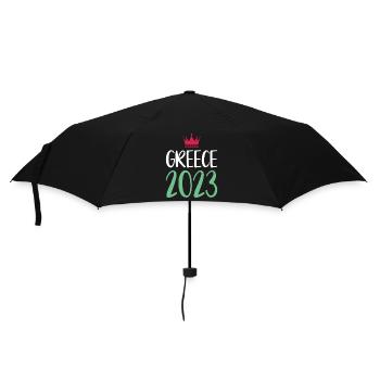Grèce 2023 - Parapluie standard - noir - Devant