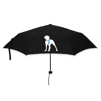 Weimaraner - Regenschirm (klein) - Schwarz - Vorne