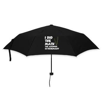 Funny rosemary lovers - Umbrella (small) - black - Front