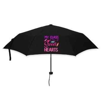 My Class Is Full Of Sweethearts - Umbrella (small) - black - Front