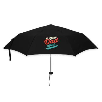 Bester Papa aller Zeiten Vintage Vater Vati Vater - Regenschirm (klein) - Schwarz - Vorne