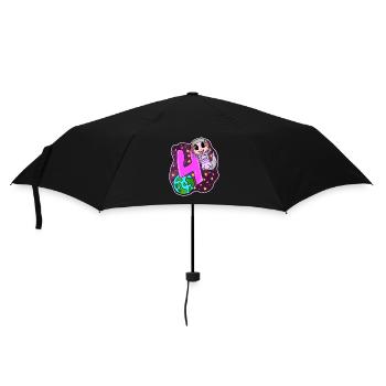 4th Birthday - 4 Years Astronaut Girl Gift - Umbrella (small) - black - Front