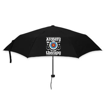 Archery is my therapy - Umbrella (small) - black - Front