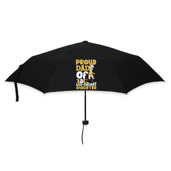 Proud father - prosthetic leg - Umbrella (small) - black - Front