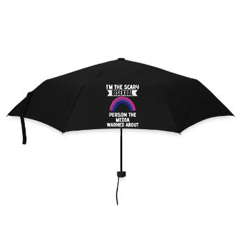 Bi Pride Month LGBTQ Geschenk Lustiges Bisexuell - Regenschirm (klein) - Schwarz - Vorne