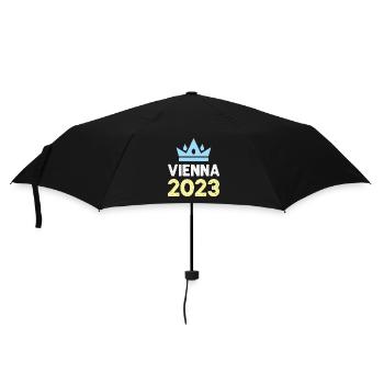 Vienna 2023 Wien Krone - Umbrella (small) - black - Front