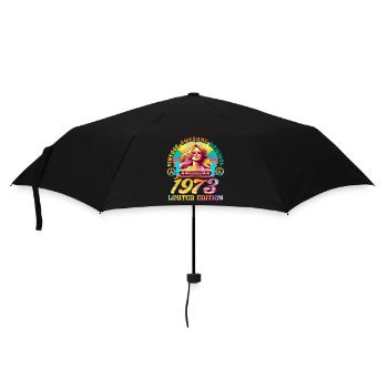1973 Birthday Retro Vintage born in 1973 - Umbrella (small) - black - Front