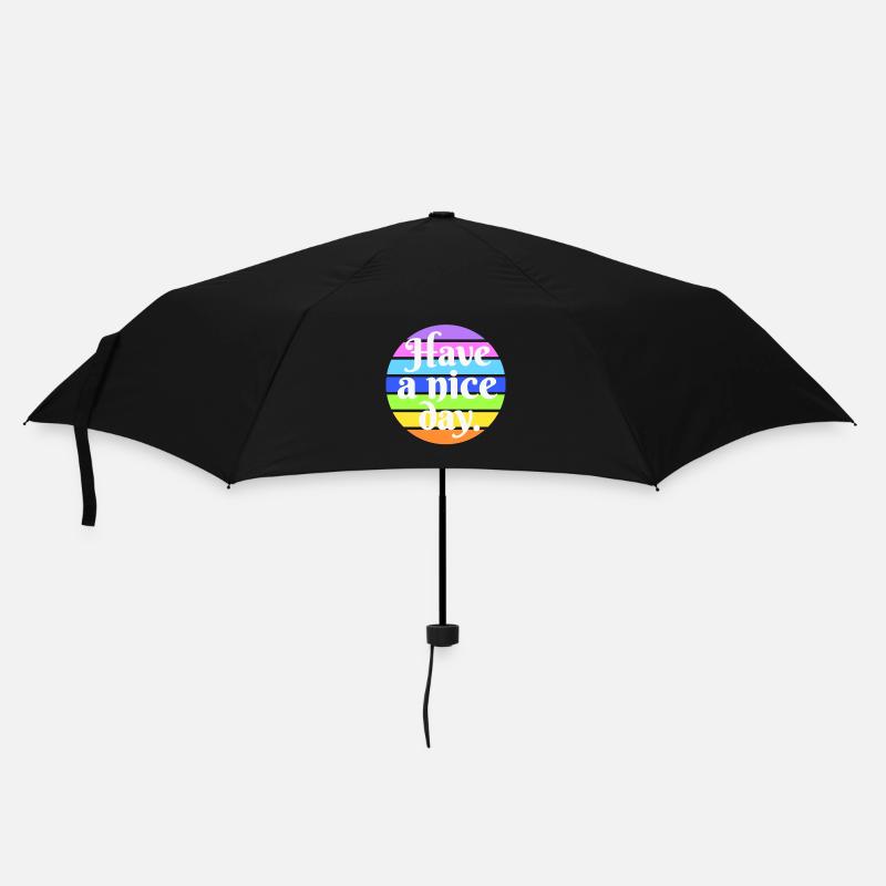 Have a nice day - Umbrella (small) - black