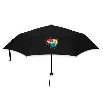 Taucher Tauchen Silhouette - Regenschirm (klein) - Schwarz - Vorne