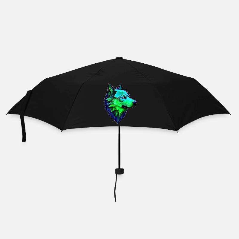 loup forme polygonale - Parapluie standard - noir