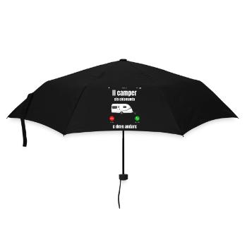 Wohnmobil - Regenschirm (klein) - Schwarz - Vorne