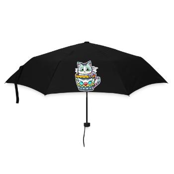 Little cat kawaii - cute - manga - Umbrella (small) - black - Front
