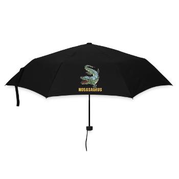 Mosasaurus Dinosaurier Kinder Schule Geschenk - Regenschirm (klein) - Schwarz - Vorne
