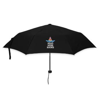 Bücher lesen Buch - Regenschirm (klein) - Schwarz - Vorne