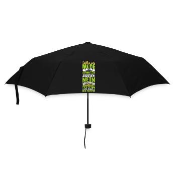 Müde und schmutzig - Tochter - Regenschirm (klein) - Schwarz - Vorne