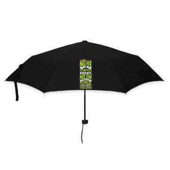 Müde und schmutzig - zwei Söhne - Regenschirm (klein) - Schwarz - Vorne