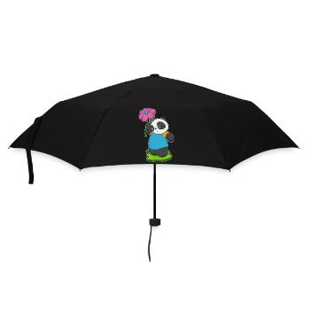 Fleur de panda - Parapluie standard - noir - Devant