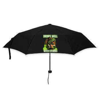 St Paddys St Patricksday St Patrick Day - Regenschirm (klein) - Schwarz - Vorne