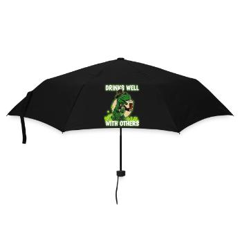 St Paddys St Patricksday St Patrick Day - Regenschirm (klein) - Schwarz - Vorne