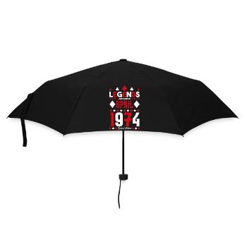 cadeau d'anniversaire avril 1974. jeux de carte. - Parapluie standard - noir - Devant