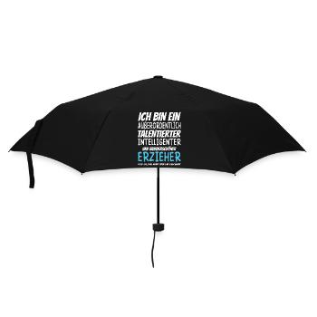 Ich bin ein Außerordentlich Wunderschöner Erzieher - Regenschirm (klein) - Schwarz - Vorne