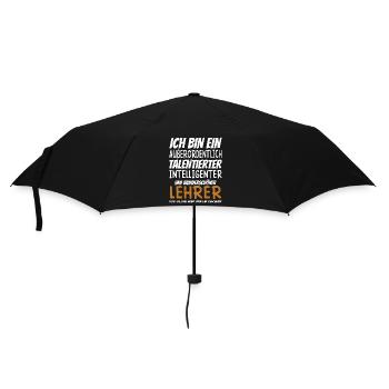 Ich bin ein Außerordentlich Wunderschöner Lehrer - Regenschirm (klein) - Schwarz - Vorne
