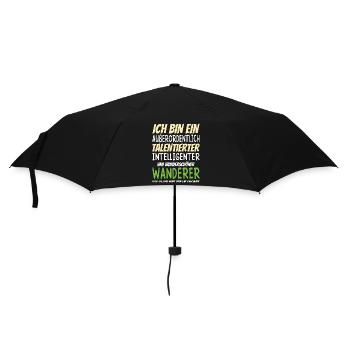 Ich bin ein Außerordentlich Wunderschöner Wanderer - Regenschirm (klein) - Schwarz - Vorne