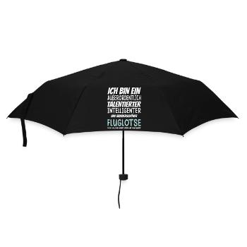 Bin ein Außerordentlich Wunderschöner Fluglotse - Regenschirm (klein) - Schwarz - Vorne