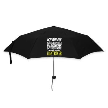 Bin ein Außerordentlich Wunderschöne Elektriker - Regenschirm (klein) - Schwarz - Vorne