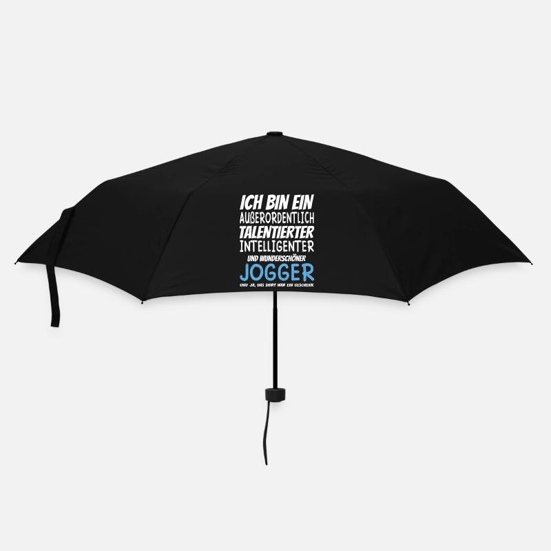 Ich bin ein Außerordentlich Wunderschöner Jogger - Regenschirm (klein) - Schwarz