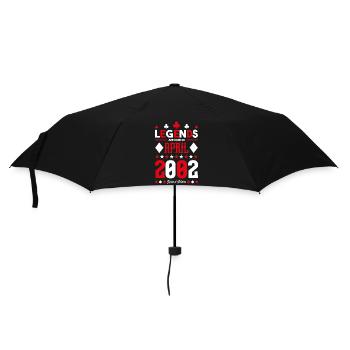 cadeau d'anniversaire avril 2002. jeux de carte. - Parapluie standard - noir - Devant