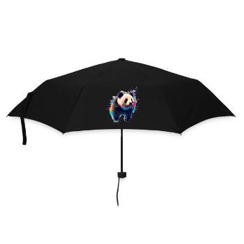 Color explosion Panda Bear - Umbrella (small) - black - Front