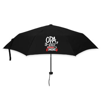 Opa 2023 loading - Opa werden - Bald Opa - Regenschirm (klein) - Schwarz - Vorne