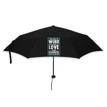 erfolg arbeit - Regenschirm (klein) - Schwarz - Vorne