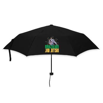 Brasilianische Jiu Jitsu Martial Arts BJJ Spruch - Regenschirm (klein) - Schwarz - Vorne