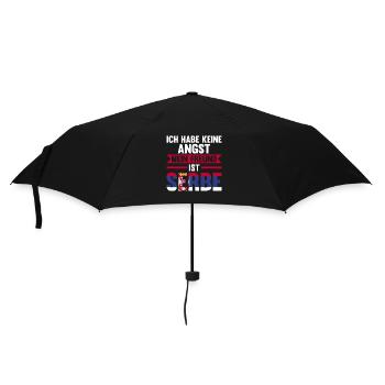 Ich habe keine Angst mein Freund ist Serbe - Regenschirm (klein) - Schwarz - Vorne