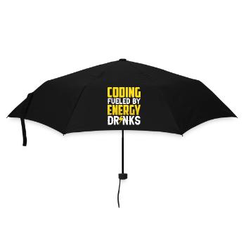 Programmation avec Energydrinks Coding Code Coder - Parapluie standard - noir - Devant