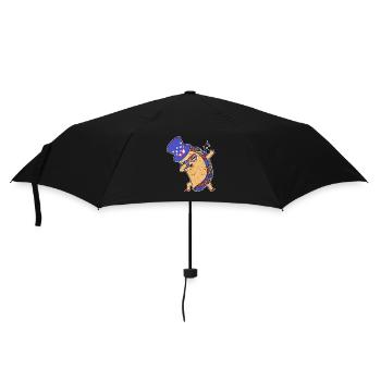 Tupfen Taco 4. Juli Amerikanische Flagge USA - Regenschirm (klein) - Schwarz - Vorne