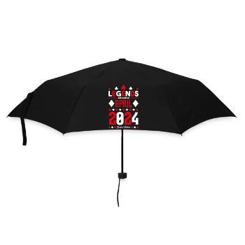 cadeau d'anniversaire avril 2024. jeux de carte. - Parapluie standard - noir - Devant