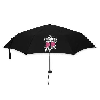 Boxe La princesse porte des gants de boxe roses - Parapluie standard - noir - Devant