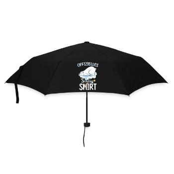 Offizielles Schlafshirt Eisbär - Regenschirm (klein) - Schwarz - Vorne